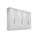 Ver imagem 1 de Guarda Roupa Casal 6 Portas e 8 Gavetas Robust Plus Branco - Novo Horizonte