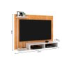 Rack Painel Tv 48 Polegadas Dubai - Nature/off White - 5