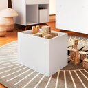 Ver imagem 3 de Estante com 06 Nichos e 03 Cubos Linha Affetto 93,5cm Aft020 Completa Móveis - Aveiro Oak/branco