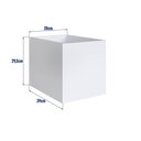 Ver imagem 5 de Estante com 06 Nichos e 03 Cubos Linha Affetto 93,5cm Aft020 Completa Móveis - Aveiro Oak/branco