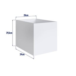 Estante com 06 Nichos e 03 Cubos Linha Affetto 93,5cm Aft020 Completa Móveis - Aveiro Oak/branco - 5 Estante com 06 Nichos e 03 Cubos Linha Affetto 93,5cm Aft020 Completa Móveis - Aveiro Oak/branco - 5