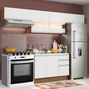 Ver imagem 1 de Armário de Cozinha Compacta 280cm Rustic/Branco Marina Madesa 01