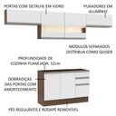 Ver imagem 5 de Armário de Cozinha Compacta 280cm Rustic/Branco Marina Madesa 01