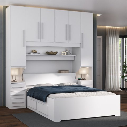 Dormitório Queen Size Completo 1220 Branco