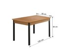 Ver imagem 3 de Cojunto Sala de Jantar Bali 1200x900 c/4 Cad. 3500 - Corino Marrom/Náutica Tampo BP Proa Yescasa