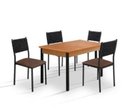 Ver imagem 2 de Cojunto Sala de Jantar Bali 1200x900 c/4 Cad. 3500 - Corino Marrom/Náutica Tampo BP Proa Yescasa