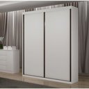 Ver imagem 1 de Guarda Roupa Solteiro 2 Portas 3 Gav - Búzios-neve - Star