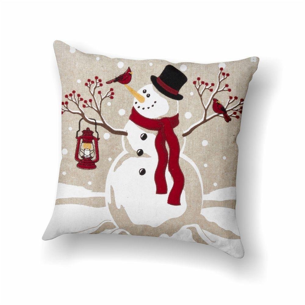 Kit 3 Almofadas Natal Boneco De Neve - 2