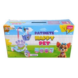 Patinete 3 Rodas Cesta Happy Pet Cv255272 Playfun Play&fun - 6