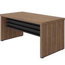 Ver mais imagens de Mesa para Escritório Home Office 158cm Atria Executiva A02 Nogal Preto - Lyam Decor
