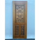 Ver imagem 3 de Folha de Porta Madeira Maciça Entalhada Lima 80x210x3,5cm Cedro Rosa