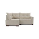 Ver imagem 5 de Sofá de Canto 4 Lugares com Chaise 181cm Suede Bege