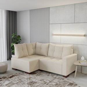 Sofá de Canto 4 Lugares 181cm Leme 