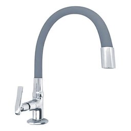 Torneira Monocomando Flexível em Aço Inoxidável - Cinza - 3