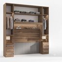 Ver imagem 4 de Guarda-Roupa de Casal com Espaço para Cama Box King Size 1220SK Castanho