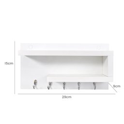 Porta Chaves de Parede Organizador Moderno Multiuso 100% Mdf - 2