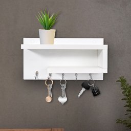 Porta Chaves de Parede Organizador Moderno Multiuso 100% Mdf - 1