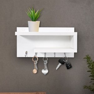 Porta Chaves de Parede Organizador Moderno Multiuso 100% Mdf