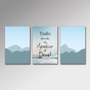 Ver imagem 1 de Placa Decorativa - Todo Dia Agradecer a Deus Arte Destaque 30 X 40 Cm