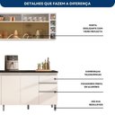 Ver imagem 6 de Cozinha Modulada 5 Peças com Aéreo de Vidro Reflecta e Garrafeiro Evidence