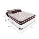 Ver imagem 2 de Cama Box Casal 138 Branco com Colchão Little Angel Mola Superlastic