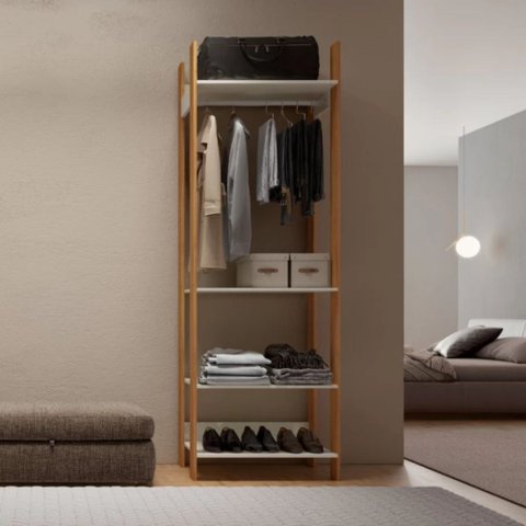 Closet Modulado 1 Cabideiro 4 Prateleiras 73,5cm Tw402 Dalla Costa