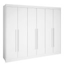 Ver imagem 1 de Guarda Roupa Casal 6 Portas 7 Gavetas - New Athos-branco - Móveis D'doro