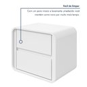 Ver imagem 6 de Mesa de Cabeceira 2 Gavetas Loop Branco