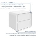 Ver imagem 5 de Mesa de Cabeceira 2 Gavetas 45cm X 55cm Loop
