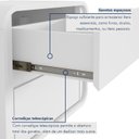 Ver mais imagens de Mesa de Cabeceira 2 Gavetas Loop Branco