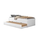 Ver imagem 1 de Bicama Solteiro Beliche C/ 2 Gavetas Cama Auxiliar Bari Bra