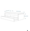 Ver imagem 2 de Bicama Solteiro Beliche C/ 2 Gavetas Cama Auxiliar Bari Bra