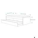 Ver imagem 2 de Bicama Solteiro Beliche C/ 2 Gavetas Cama Auxiliar Bari Bra