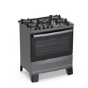 Ver imagem 1 de Fogão 5 Bocas Atlas Agile Up com Mesa de Vidro a Gás Bivolt Titanium