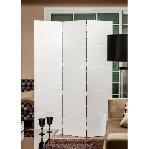 Biombo Frisado Branco 180x135cm 