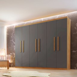 Guarda Roupa Casal Hera 6 Portas Rufato - 2