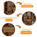 Ver imagem 5 de Guarda Roupa Casal Hera 6 Portas Rufato