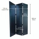 Ver imagem 4 de Biombo Frisado Preto 180x135cm