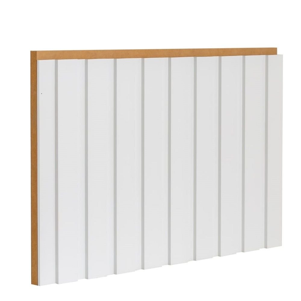 Painel Ripado 6CMX15MMX2,70MMDF Branco Casablanca | MadeiraMadeira
