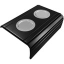 Ver imagem 4 de Esteira Bandeja Para Sofá Porta Copo Alumínio Preto M A Sorprezo