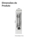Ver imagem 2 de Balcão Porta-Temperos 20 cm 1 Porta (sem Tampo) Branco/Preto Lux Madesa