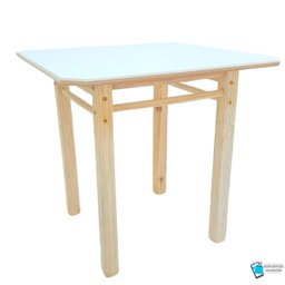 Conjunto de Mesa com 2 Cadeiras Colorida Infantil de Madeira Maciça Resistente - 10