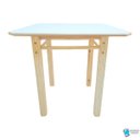 Ver imagem 2 de Conjunto de Mesa com 2 Cadeiras Colorida Infantil de Madeira Maciça Resistente