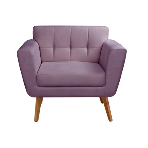 Poltrona Decorativa Bruna Cadeira Living Moderna Recepção Escritório