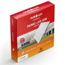 Ver imagem 1 de Painel LED Super Eco Embutir Quadrado 32W Bivolt 6500K - 02896 - OUROLUX PAINEL ABS LED EMBUTIR 32W 