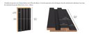 Ver imagem 6 de Painel Ripado 6CMX15MMX2,70MDF Preto Casablanca