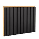 Ver imagem 1 de Painel Ripado 6CMX15MMX2,70MDF Preto Casablanca
