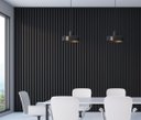 Ver imagem 3 de Painel Ripado 6CMX15MMX2,70MDF Preto Casablanca