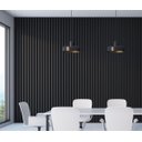 Ver imagem 3 de Painel Ripado 6CMX15MMX2,70MDF Preto Casablanca
