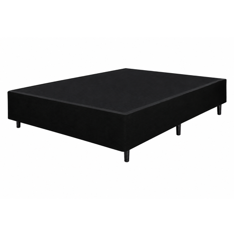 Base para Cama Box Casal 138x188x37 Flora Preto